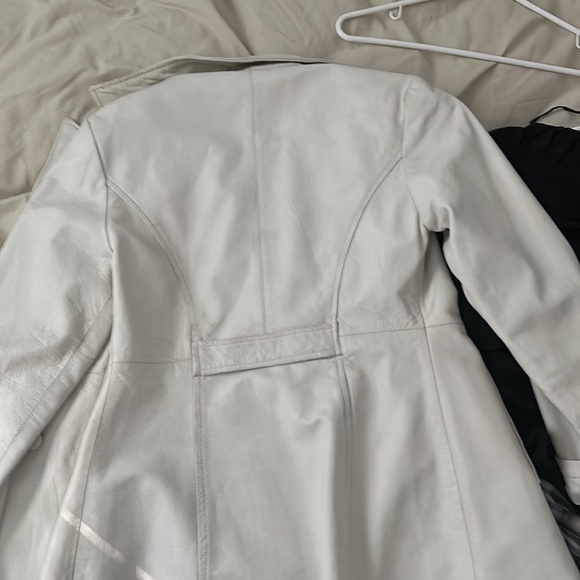 White jacket made of real leather - Picture 6 of 7